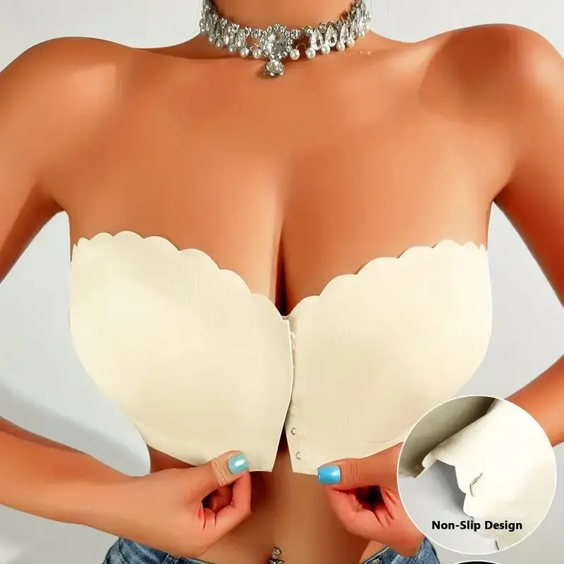 Wholesale Strapless Bra Removable, Front Clasp, Seamless