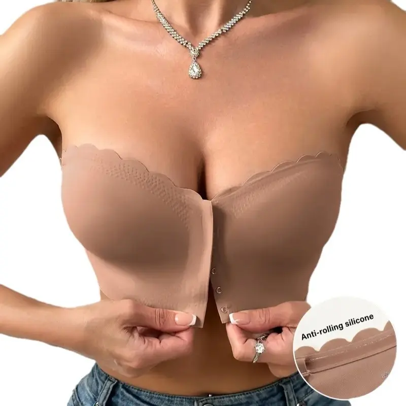 Wholesale Strapless Bra Removable, Front Clasp, Seamless